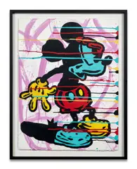 Autant en emporte la couleur by Speedy Graphito, 2016, Acrylique sur papier, sold Nov 2024