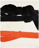 Lithographie 27 by Pierre Soulages, 1969, Lithographie en noir et rouge, sold Nov 2024