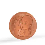 Le cercle de famille by Jean Cocteau, 1963, Crayons d'oxyde noir, ocre et brun, sold Nov 2024