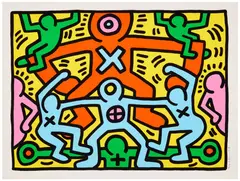 Untitled by Keith Haring, 1985, Sérigraphie en couleurs, sold Nov 2024