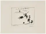La Pique by Pablo Picasso, 1961, Lithographie en noir, sold Nov 2024