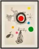 Astre et fumée (Star and Smoke) by Joan Miró, 1967, Eau-forte, aquatinte et carborundum en couleurs, sold Nov 2024