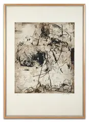 Sunflower VI by Joan Mitchell, 1972, Eau-forte en couleurs, sold Nov 2024