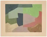 Composition mauve, grise et verte by Serge Poliakoff, 1967, Sérigraphie en couleurs, sold Nov 2024