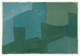 Composition bleue et verte by Serge Poliakoff, 1966, Lithographie originale en 8 couleurs, sold Nov 2024