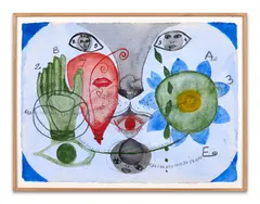 Giving by Ouattara Watts, 2006, Aquarelle et crayon sur papier, sold Dec 2024