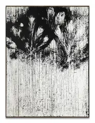 die gleiche Stelle (Heiterkeit) by Gregor Hildebrandt, 2016, Bande magnétiques, revêtement de cassette magnétique et acrylique sur toile, sold Dec 2024