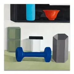 Peso blu by Nathalie du Pasquier, 2004, Huile sur toile, sold Dec 2024