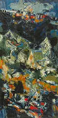 Untitled by S. H. Raza, Oil on canvas, offered Mar 2012
