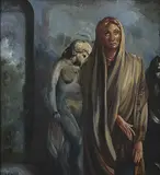 Untitled by Bikash Bhattacharjee, Oil on canvas, sold Mar 2012