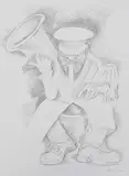 Untitled by Krishen Khanna, Pencil on paper, sold Mar 2012