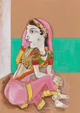 Untitled by K. Laxma Goud, Watercolour and ink on paper, offered Mar 2012