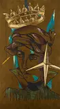 Coronation - II by Anju Dodiya, Acrylic on velvet mattress, offered Mar 2012