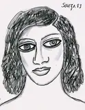 Untitled by F. N. Souza, Ink and wash on paper, offered Mar 2012