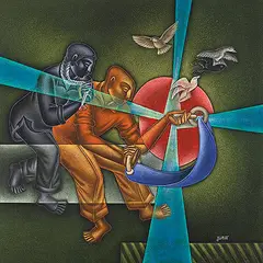 Untitled by Satish Gujral, Oil on canvas, offered Mar 2012