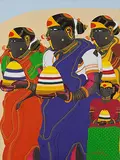 Untitled by Thota Vaikuntam, Acrylic on canvas, sold Mar 2012