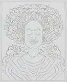 Untitled by Ghulam Rasool Santosh, Pen and ink on paper, offered Feb 2012