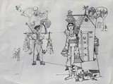 Untitled by Jyoti Bhatt, Watercolour, pen and ink on paper, offered Feb 2012