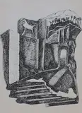 Iraq by Nagji Patel, Pen and ink on paper, offered Feb 2012