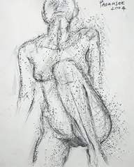 Untitled by Akbar Padamsee, Pencil on paper, offered Feb 2012