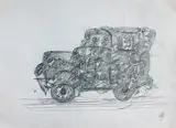 Untitled by Himmat Shah, Pencil on paper, sold Feb 2012