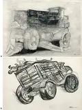 Untitled by Krishen Khanna, Mixed media on paper, sold Feb 2012