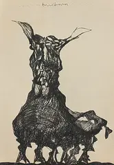 Untitled by Amitava Das, Pen and ink on paper, offered Feb 2012
