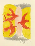 Decentes Aux Enfers (Descent into Hell) by Georges Braque, Lithograph in colours on Japan paper, offered Feb 2012