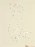 Femme Nue De Dos (Nude Women seen from the back) by Pablo Picasso, Etching on Velin paper, offered Feb 2012