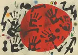 Les Agulles del Pastor by Joan Miró, Lithograph in colours on paper, sold Feb 2012