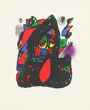 Lithograph IV, Plate A by Joan Miró, Lithograph in colours on Vélin d’arches paper, sold Feb 2012