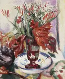 Bouquet de fleurs (Bouquet of Flowers) by Henri Manguin, Oil on canvas, offered Feb 2012