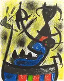 Il circulo de piedra (The circle of stone) by Joan Miró, Lithograph in 6 colours on Velin d'Arches, sold Feb 2012