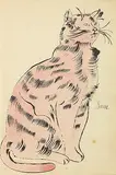 Light Pink Sam by Andy Warhol, Lithograph with extensive watercolour applied by hand on paper, sold Feb 2012