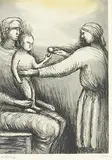 Mother and Child XXI by Henry Moore, Etching and aquatint on paper, offered Feb 2012