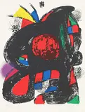 Lithograph IV, Plate H by Joan Miró, Lithograph on Vélin d’rives paper, sold Feb 2012
