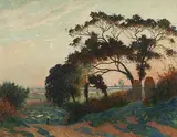 Paysage du coteau de Guérande (View from the Hillside of Guerande) by Ferdinand du Puigaudeau, Oil on canvas, offered Feb 2012