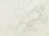 Nu sur coussins (Nude on Cushions) by Henri Matisse, Pencil on paper, offered Feb 2012