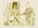 Le peintre et son modèle (The Painter and his Model) by Pablo Picasso, 1954, Lithographs in colours on arches paper, sold Feb 2012