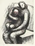 Mother and Child XI by Henry Moore, Etching and aquatint on paper, sold Feb 2012