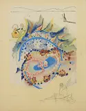Lei from Hawaii: California Suite by Salvador Dalí, Lithograph on arches paper, sold Feb 2012