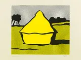 Haystack by Roy Lichtenstein, 1969, Colour serigraph on C.M. Fabriano paper, sold Feb 2012