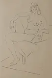 Untitled by Jehangir Sabavala, Pencil on paper, offered Dec 2011
