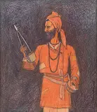 Untitled by Ganesh Pyne, Mixed media on paper, sold Dec 2011