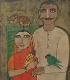 Untitled by Badri Narayan, Watercolour on paper, sold Dec 2011
