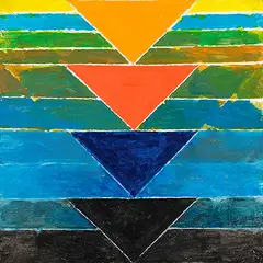Untitled by S. H. Raza, Acrylic on board, sold Dec 2011