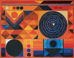 Maha Bharata by S. H. Raza, Acrylic on canvas, sold Dec 2011