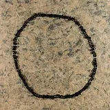 Moves that Enclose a Circle by Manisha Parekh, Handmade paper and cord on board, sold Nov 2011