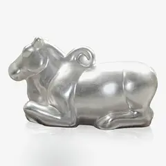 Untitled by Arunkumar H G, Silver leaf on fiberglass, sold Nov 2011