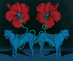 Season of Love by Gurusiddappa G E, Acrylic on canvas, sold Nov 2011